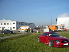 28. April 2008: Verkehrsunfall im InterPark.