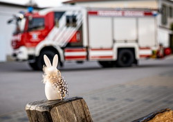 Die Feuerwehr wünscht ein gesegnetes Osterfest