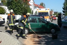 24. August 2009: Verkehrsunfall in der Schlehensteinstraße.