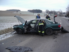 23. Januar 2011: Verkehrsunfall in der Kasinger Straße.