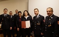 Beförderung zur Feuerwehrfrau: Antonia Liebhard.