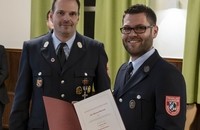 Beförderung zum Feuerwehrmann: Michael Mulinski.